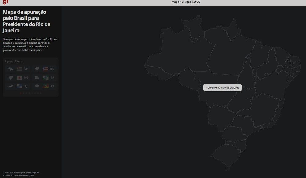 Exemplo do mapa de apuração
