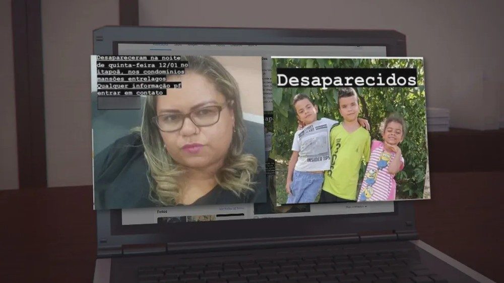 Elizamar da Silva e os três filhos desapareceram no Distrito Federal em 2023
