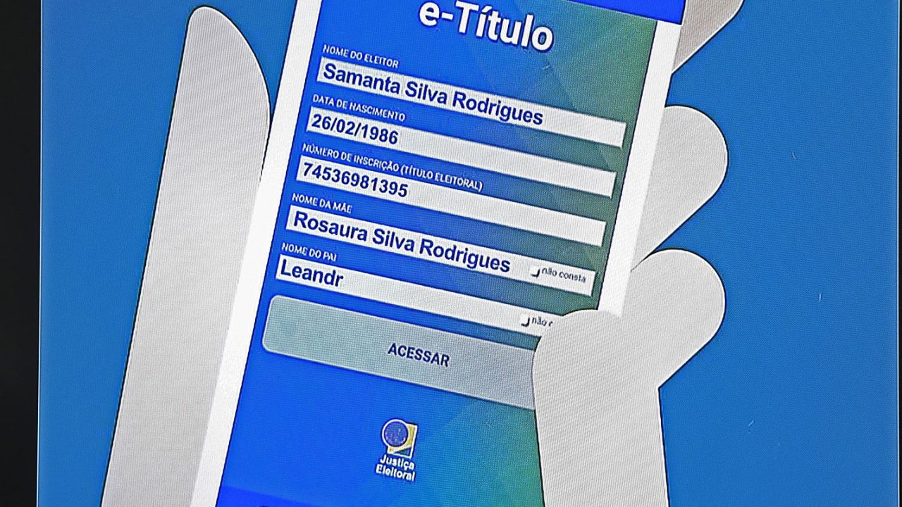 Tela do portal do TSE mostrando zona e seção eleitoral