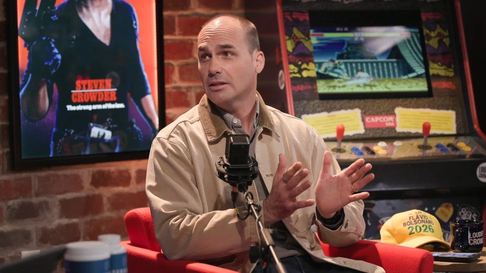 Eduardo Bolsonaro no programa de Steven Crowder.