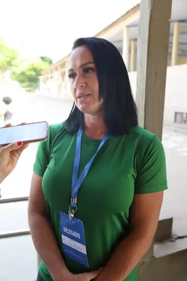 Brasília (DF), 25/10/2026 - Ecleidiane Nascimento dos Santos em dia de votação das Eleições 2026, na Escola Classe 01 do Varjão.