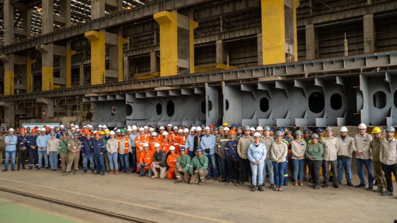 Estaleiro Rio Grande com obra de construção de navio Handymax para a Transpetro