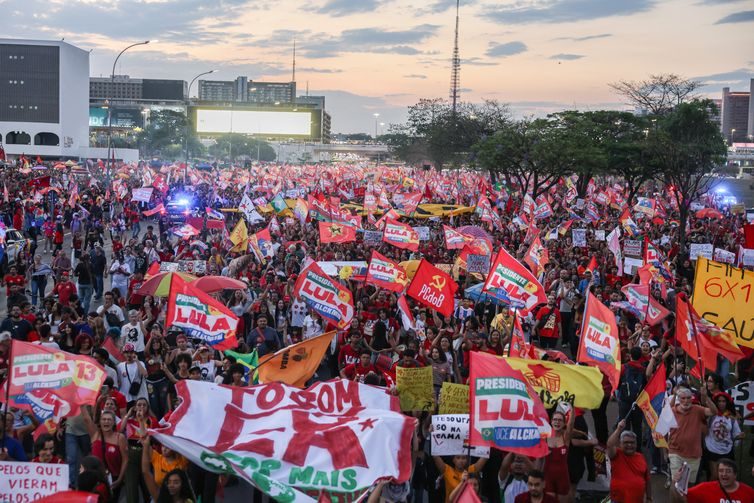 Brasília (DF), 13/10/2026 – Ato em apoio à candidatura de reeleição, Luiz Inácio Lula da Silva à Presidência da República, no Museu da República, em Brasília.