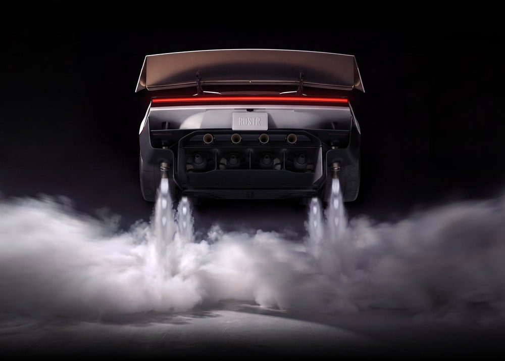 Tesla Roadster na versão Rocket consegue flutuar com sistema de ar comprimido da SpaceX.