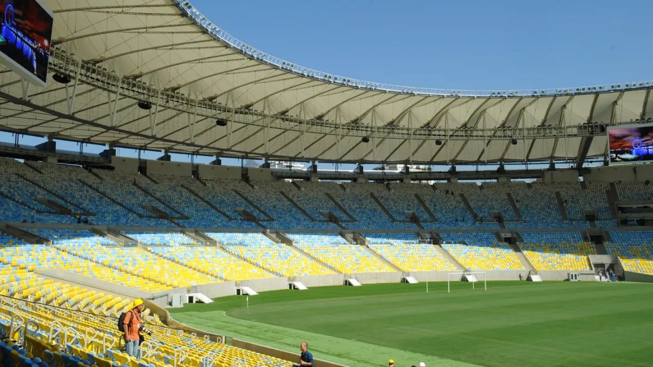 Estádio do Maracanã preparado para partida de Vasco da Gama contra Boca Juniors