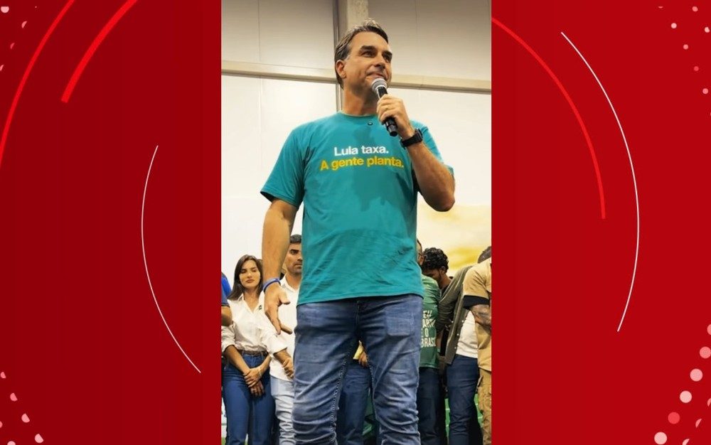 Flávio Bolsonaro esteve no Bahia Farm Show, em Luís Eduardo Magalhães