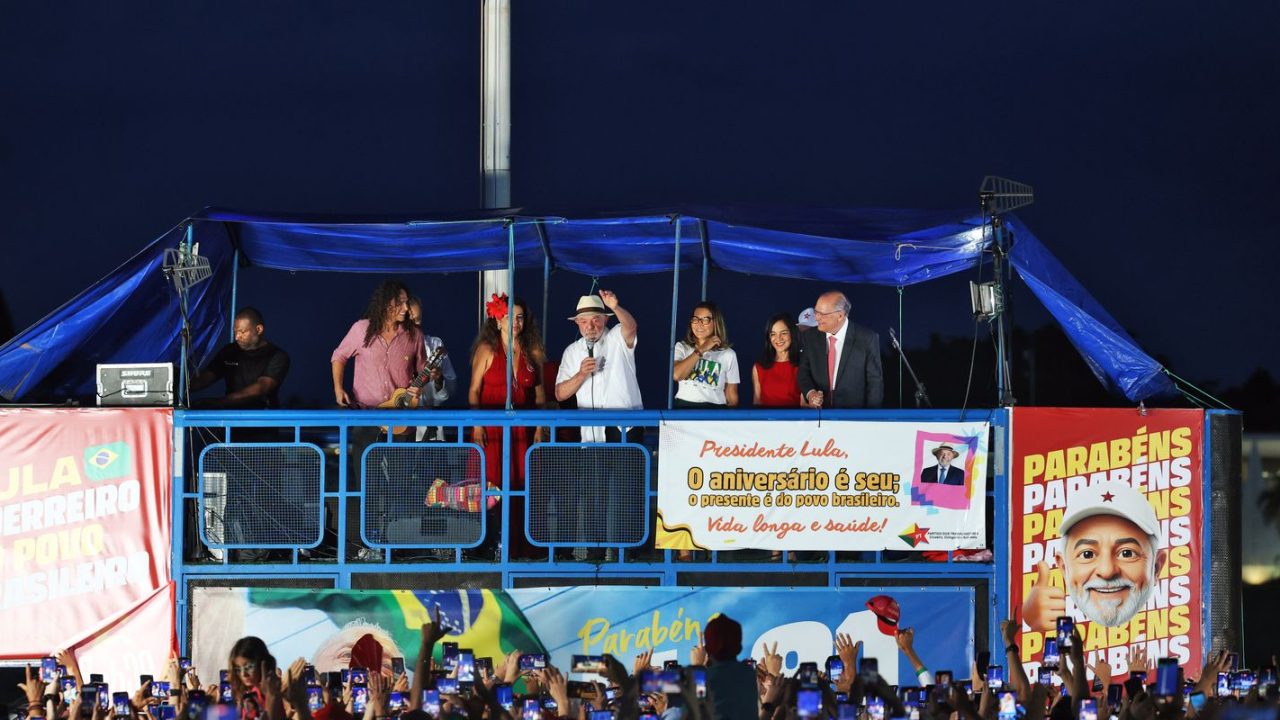 Lula da Silva em campanha eleitoral de 2026