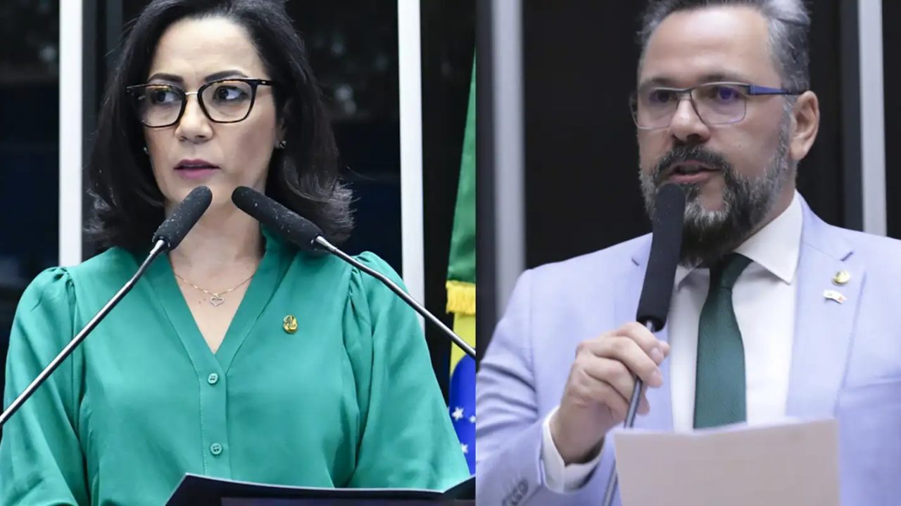 Candidatos Mailza Assis e Alan Rick em campanha para o governo do Acre