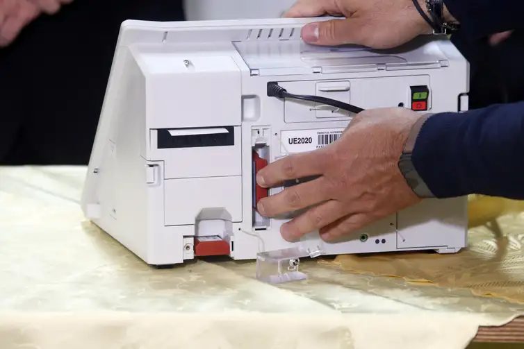 São Paulo (SP), 23/09/2026 - Cerimônia publica de geração de mídias e preparação das urnas, na 1ª Zona Eleitoral de São Paulo.