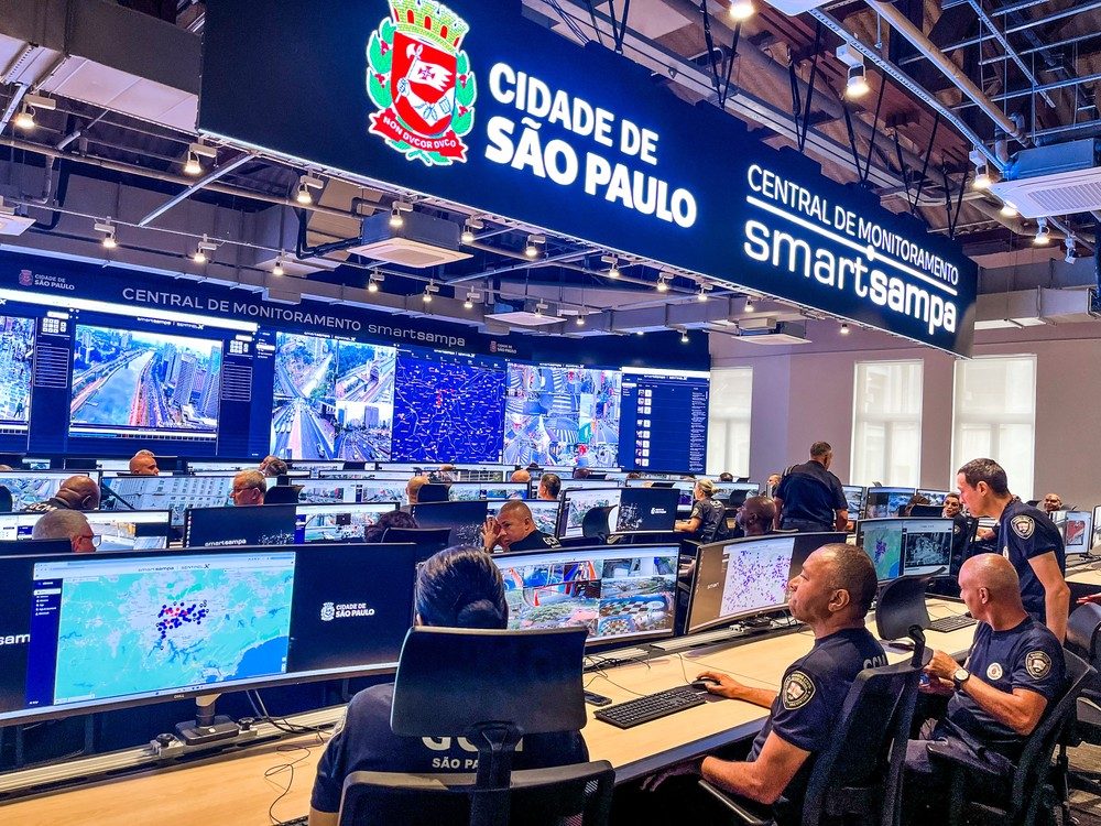 Central de monitoramento do Smart Sampa
