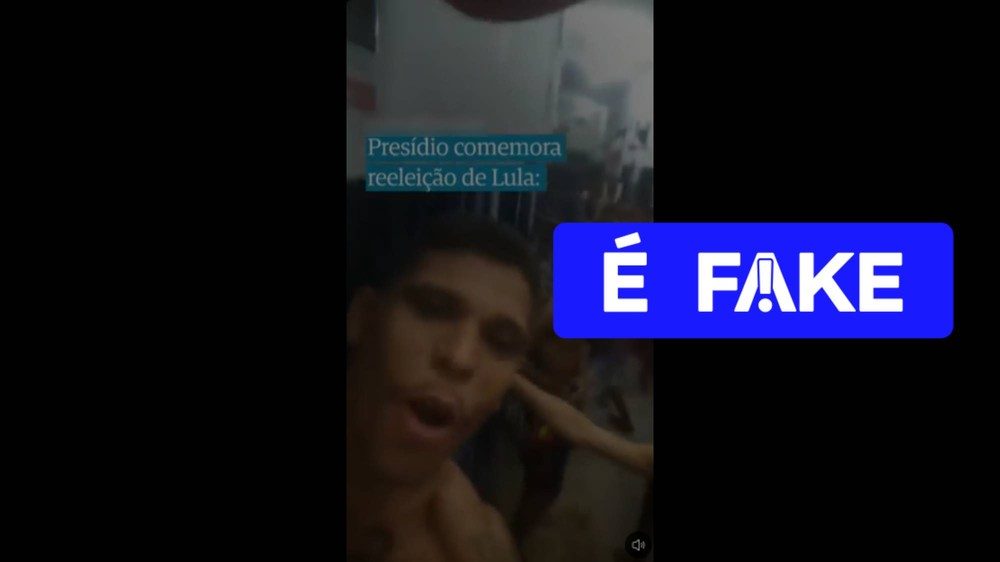 É #FAKE que vídeo seja celebração em presídio por vitória de Lula; cena exibe festa após gol do Santa Cruz em 2022